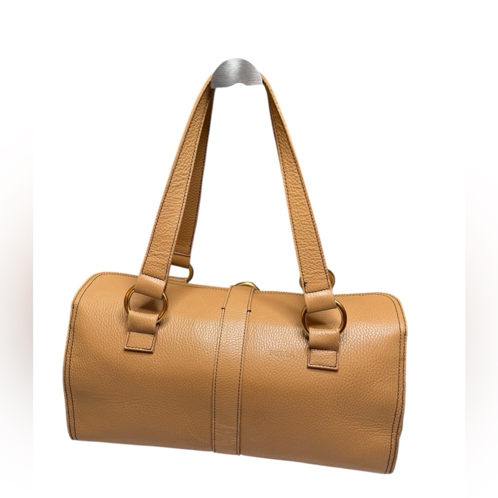 FURLA MADE IN ITALY LEATHER BARREL SATCHEL - Picture 6 of 16